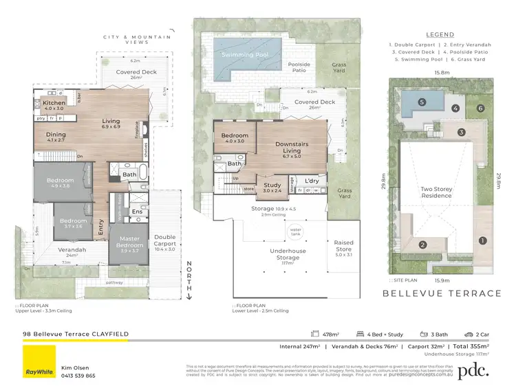 Floorplan of Homely house listing, 98 Bellevue Terrace, Clayfield QLD 4011