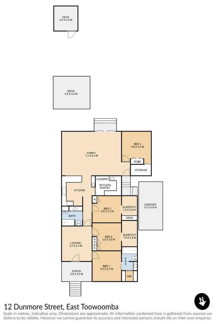 Floorplan of Homely house listing, 12 Dunmore Street, East Toowoomba QLD 4350