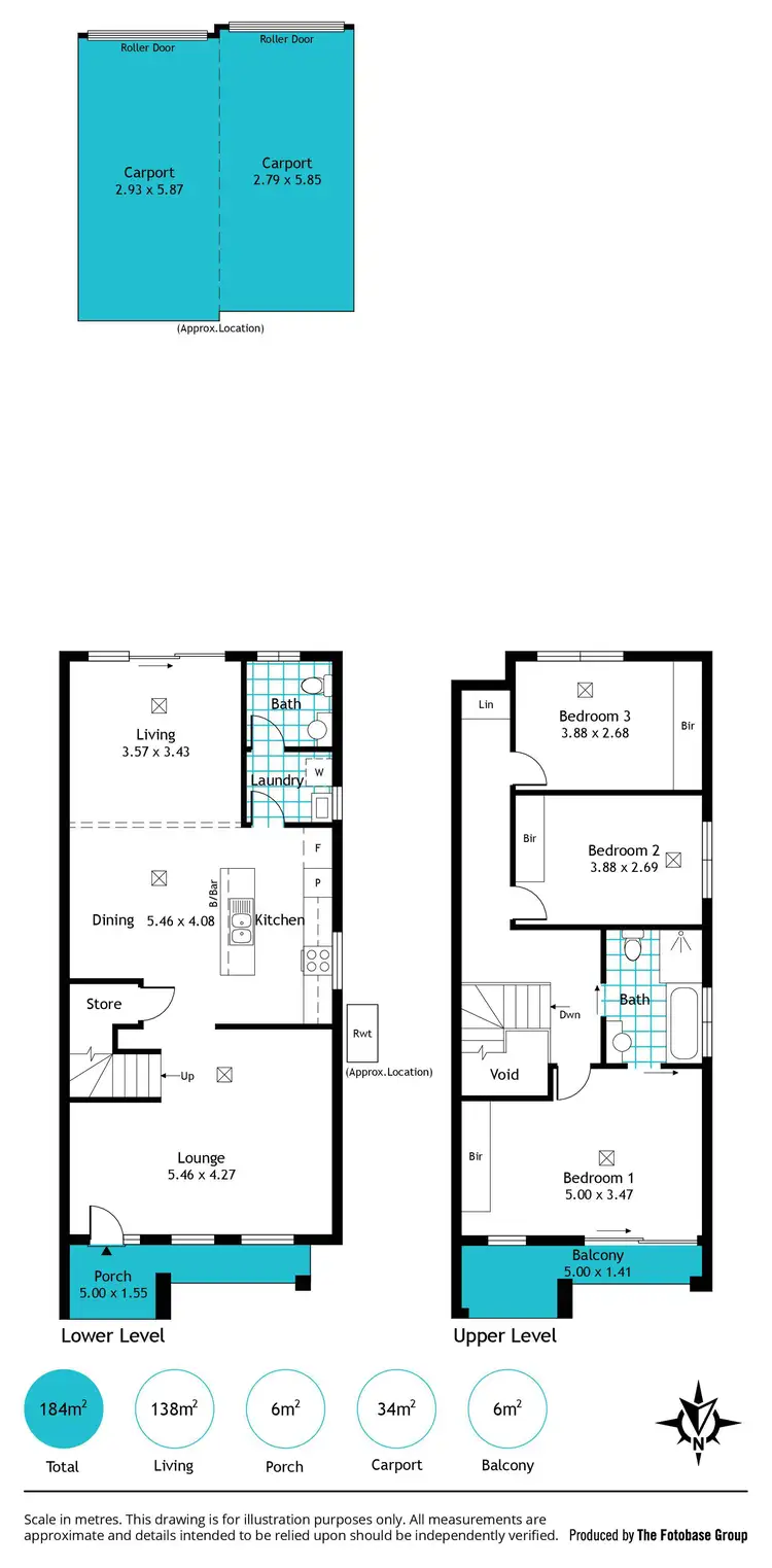 Floorplan of Homely townhouse listing, 35 Fleming Crescent, Mansfield Park SA 5012