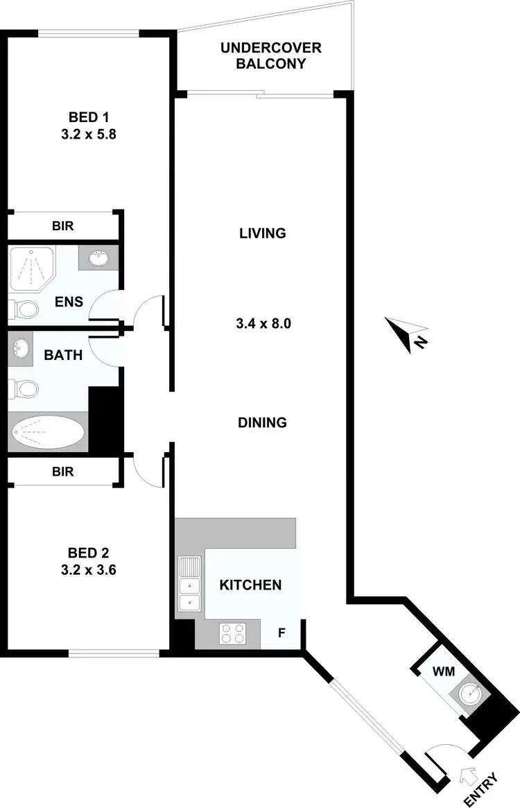Floorplan of Homely unit listing, 410/49 Regent Street, Chippendale NSW 2008