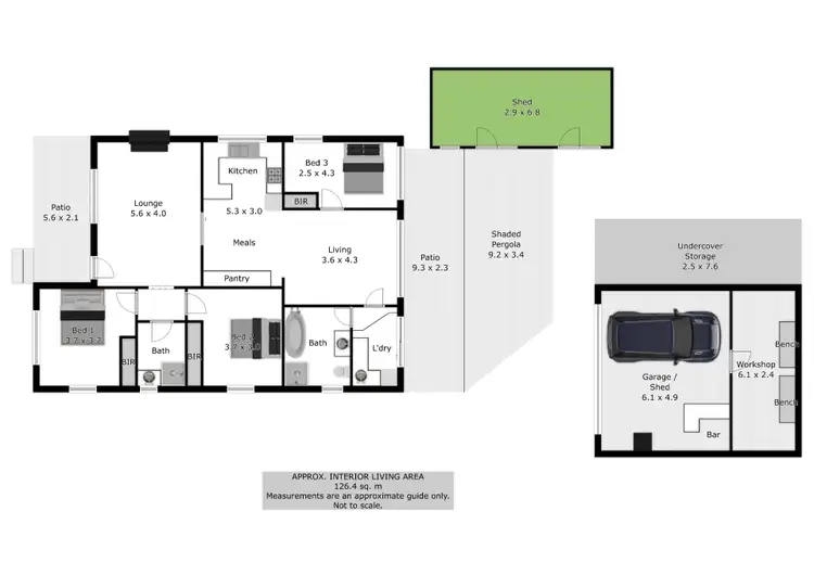 Floorplan of Homely house listing, 85 Ready Street, Rutherglen VIC 3685