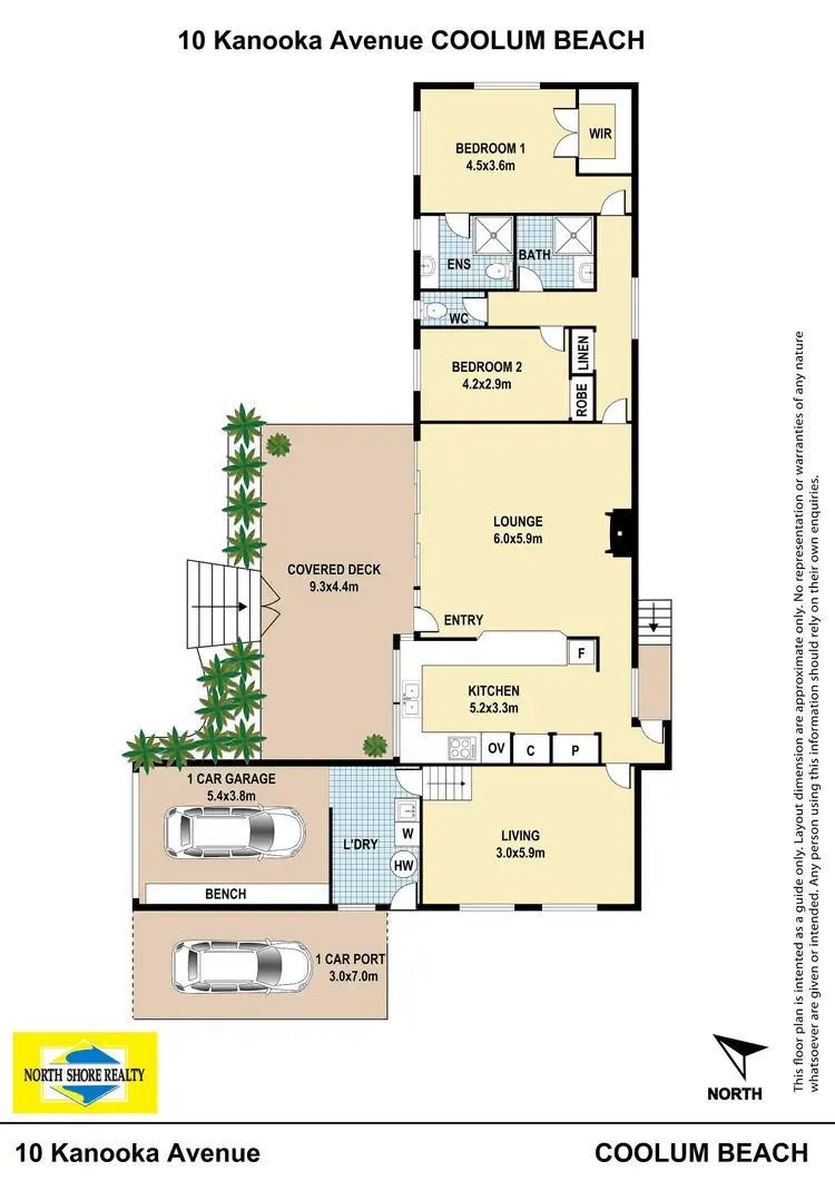 Floorplan of Homely house listing, 10 Kanooka Avenue, Coolum Beach QLD 4573