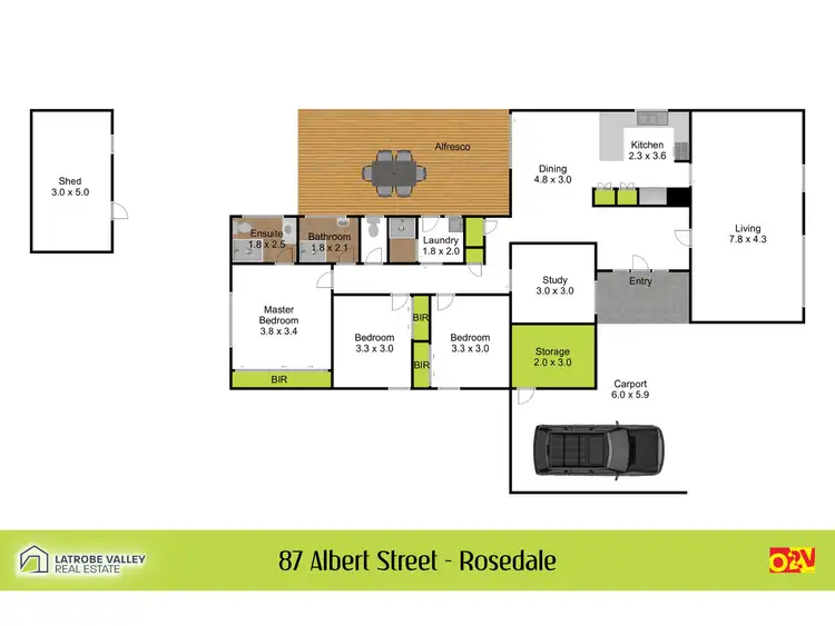 Floorplan of Homely house listing, 87 Albert Street, Rosedale VIC 3847