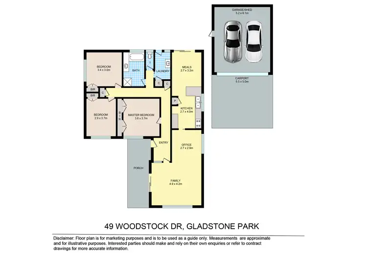 Floorplan of Homely house listing, 49 Woodstock Drive, Gladstone Park VIC 3043