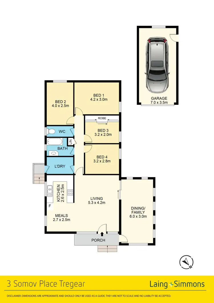 Floorplan of Homely house listing, 3 Somov Place, Tregear NSW 2770