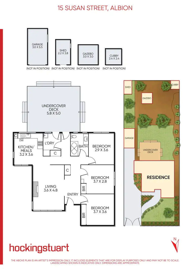 Floorplan of Homely house listing, 15 Susan Street, Albion VIC 3020