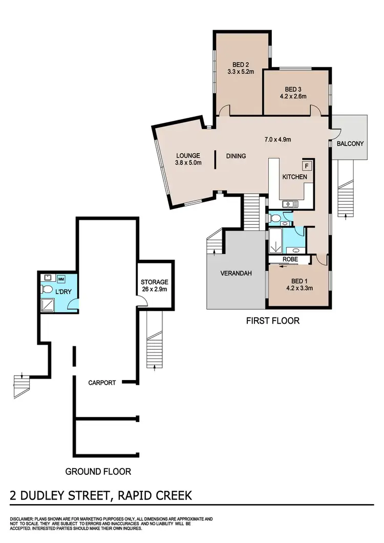 Floorplan of Homely house listing, 2 Dudley Street, Rapid Creek NT 810
