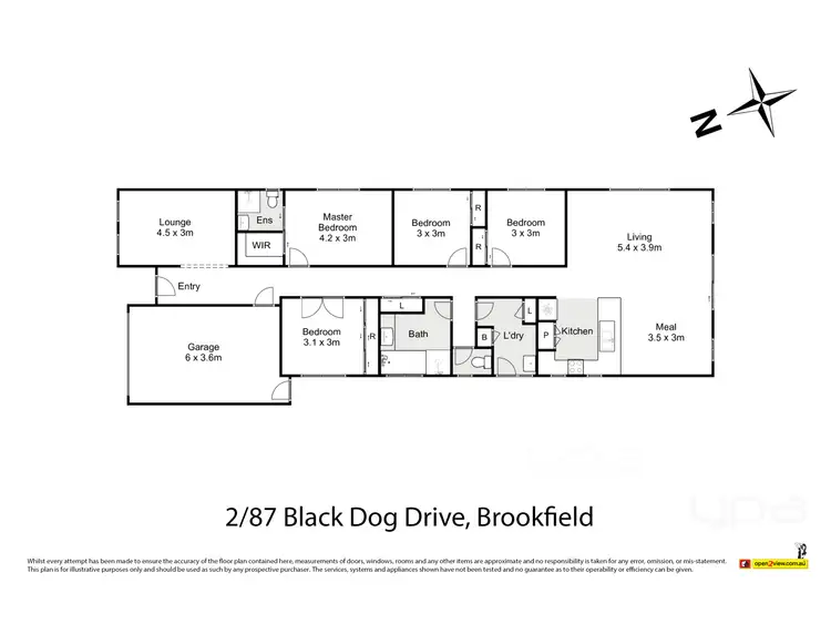 Floorplan of Homely house listing, 2/87 Black Dog Drive, Brookfield VIC 3338