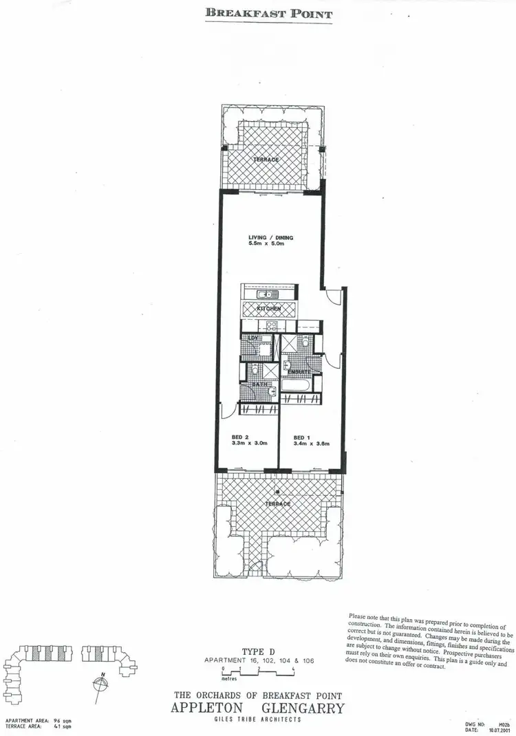 Floorplan of Homely apartment listing, 104/12 Orchards Avenue, Breakfast Point NSW 2137