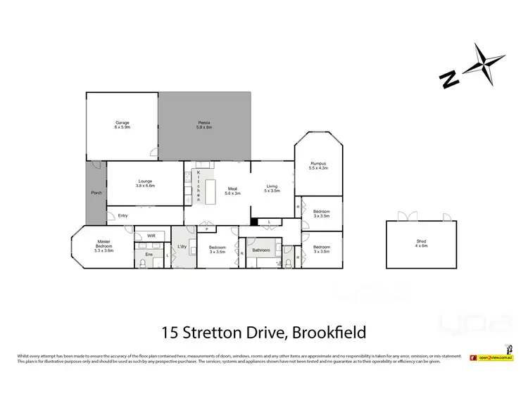 Floorplan of Homely house listing, 15 Stretton Drive, Brookfield VIC 3338