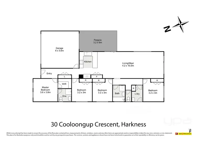 Floorplan of Homely house listing, 30 Cooloongup Crescent, Harkness VIC 3337