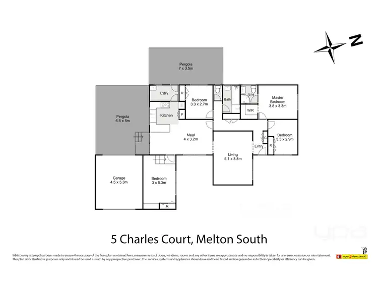 Floorplan of Homely house listing, 5 Charles Court, Melton South VIC 3338