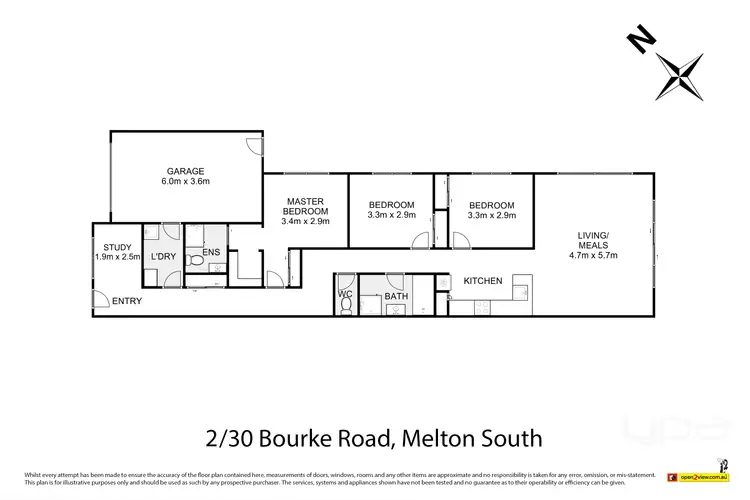 Floorplan of Homely house listing, 2/30 Bourke Road, Melton South VIC 3338