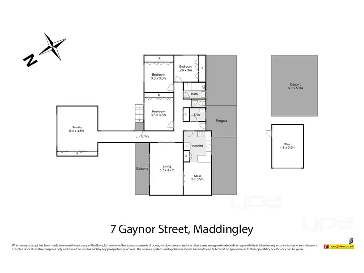 Floorplan of Homely house listing, 7 Gaynor Street, Maddingley VIC 3340