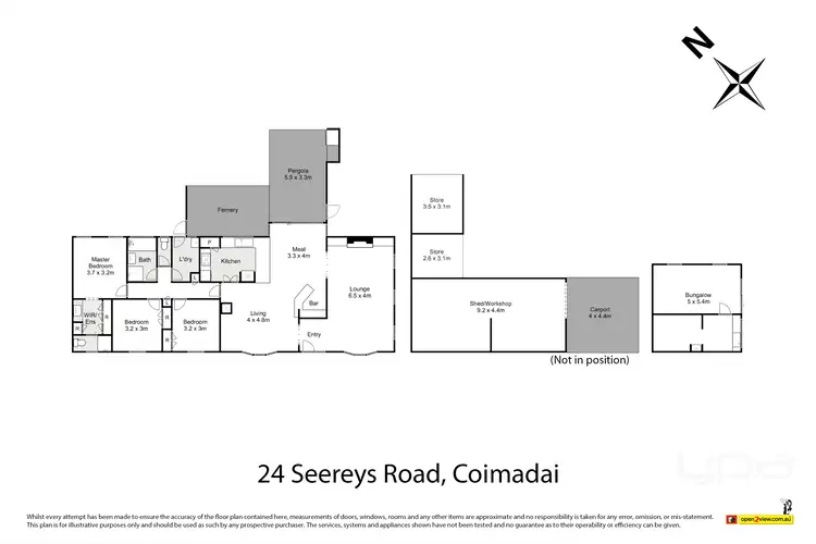 Floorplan of Homely house listing, 24 Seereys Road, Coimadai VIC 3340
