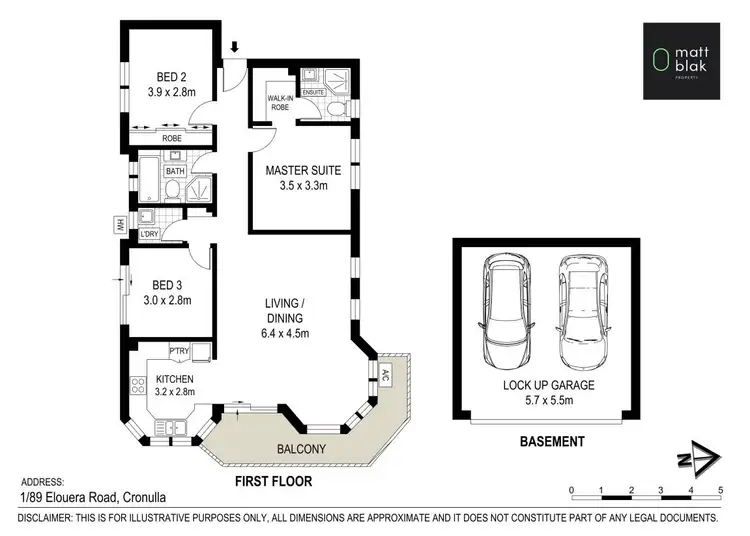 Floorplan of Homely apartment listing, 1/89 Elouera Road, Cronulla NSW 2230