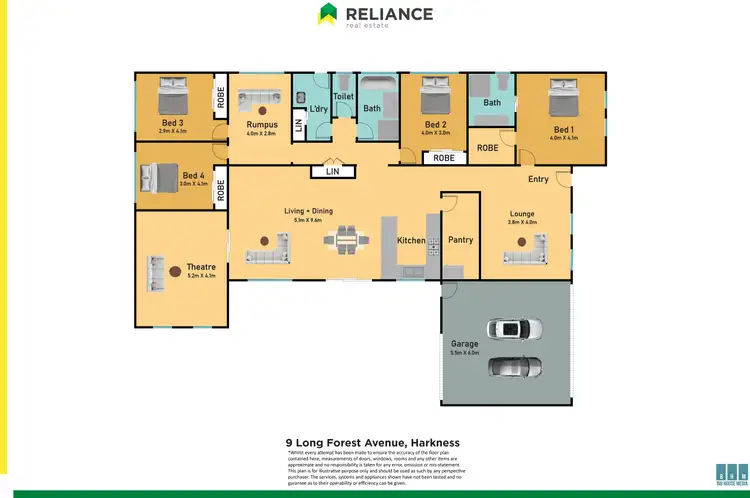 Floorplan of Homely house listing, 9 Long Forest Avenue, Harkness VIC 3337