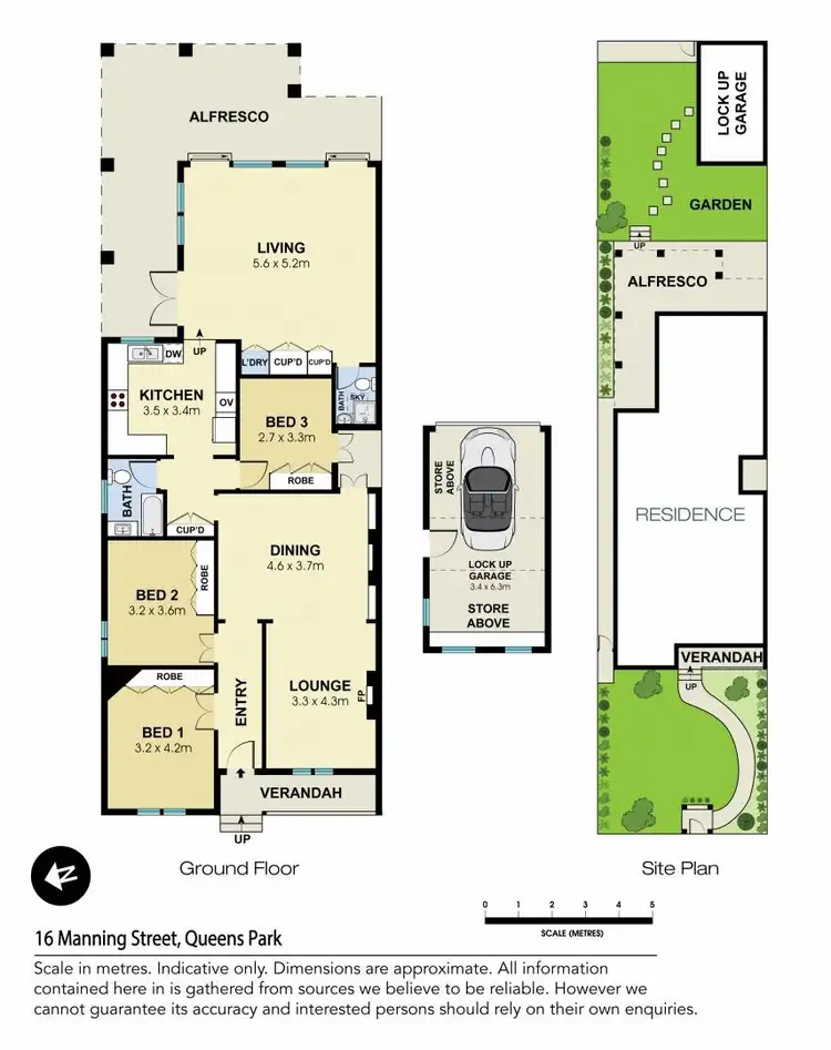 Floorplan of Homely house listing, 16 Manning Street, Queens Park NSW 2022