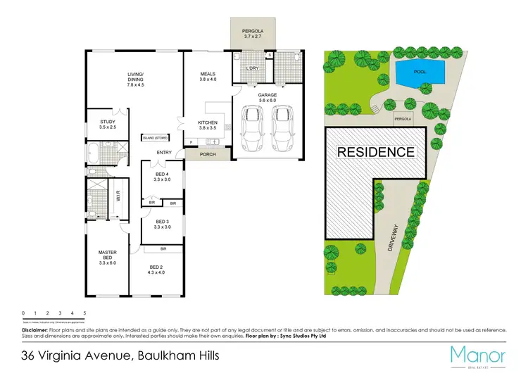 Floorplan of Homely house listing, 36 Virginia Avenue, Baulkham Hills NSW 2153