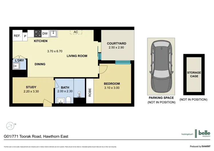 Floorplan of Homely apartment listing, G01/771 Toorak Road, Hawthorn East VIC 3123
