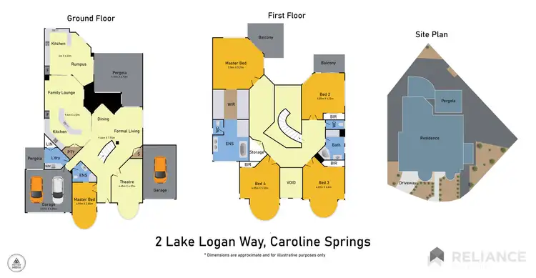 Floorplan of Homely house listing, 2 Lake Logan Way, Caroline Springs VIC 3023