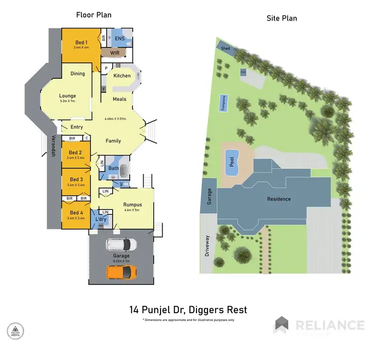 Floorplan of Homely house listing, 14 Punjel Drive, Diggers Rest VIC 3427