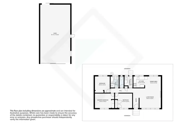 Floorplan of Homely house listing, 68 Nixon Street, Corowa NSW 2646