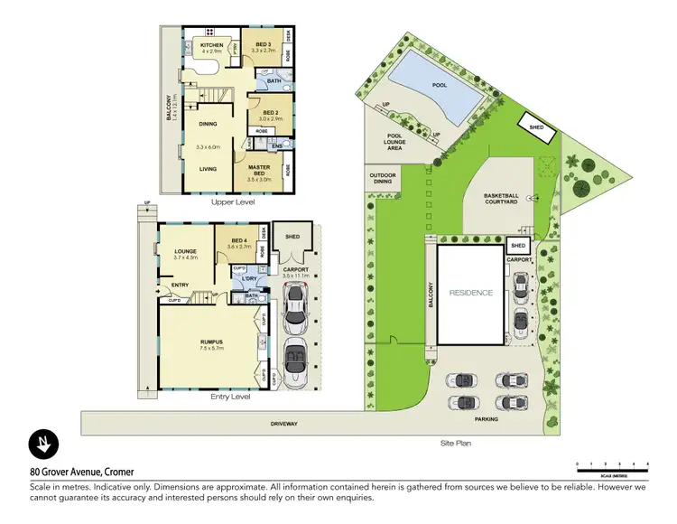 Floorplan of Homely house listing, 80 Grover Avenue, Cromer NSW 2099