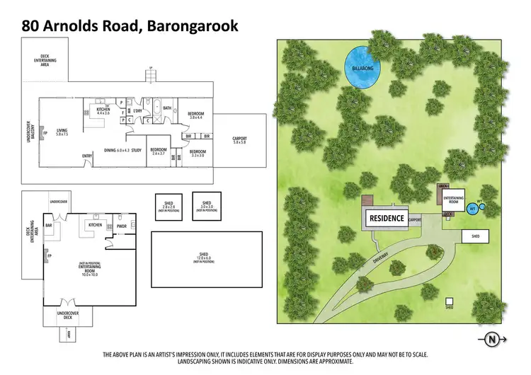 Floorplan of Homely rural property listing, 80 Arnolds Road, Barongarook VIC 3249