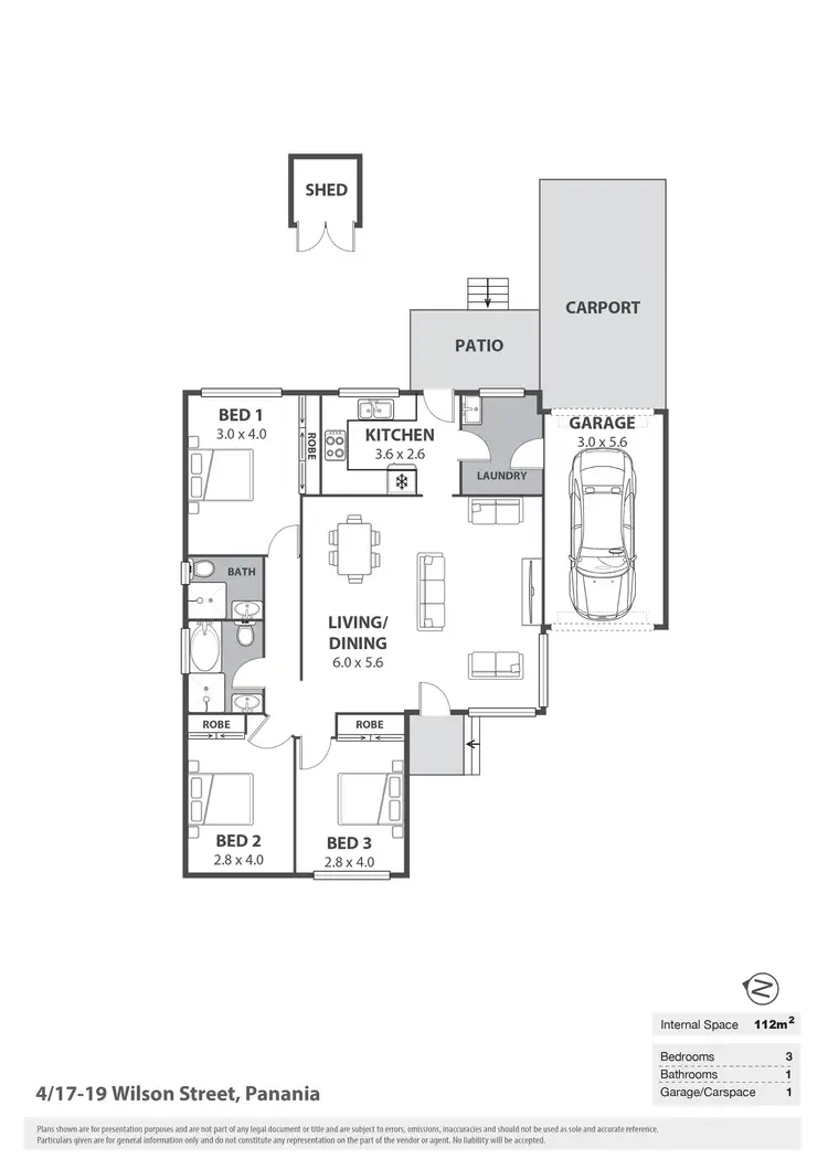 Floorplan of Homely villa listing, 4/17-19 Wilson Street, Panania NSW 2213