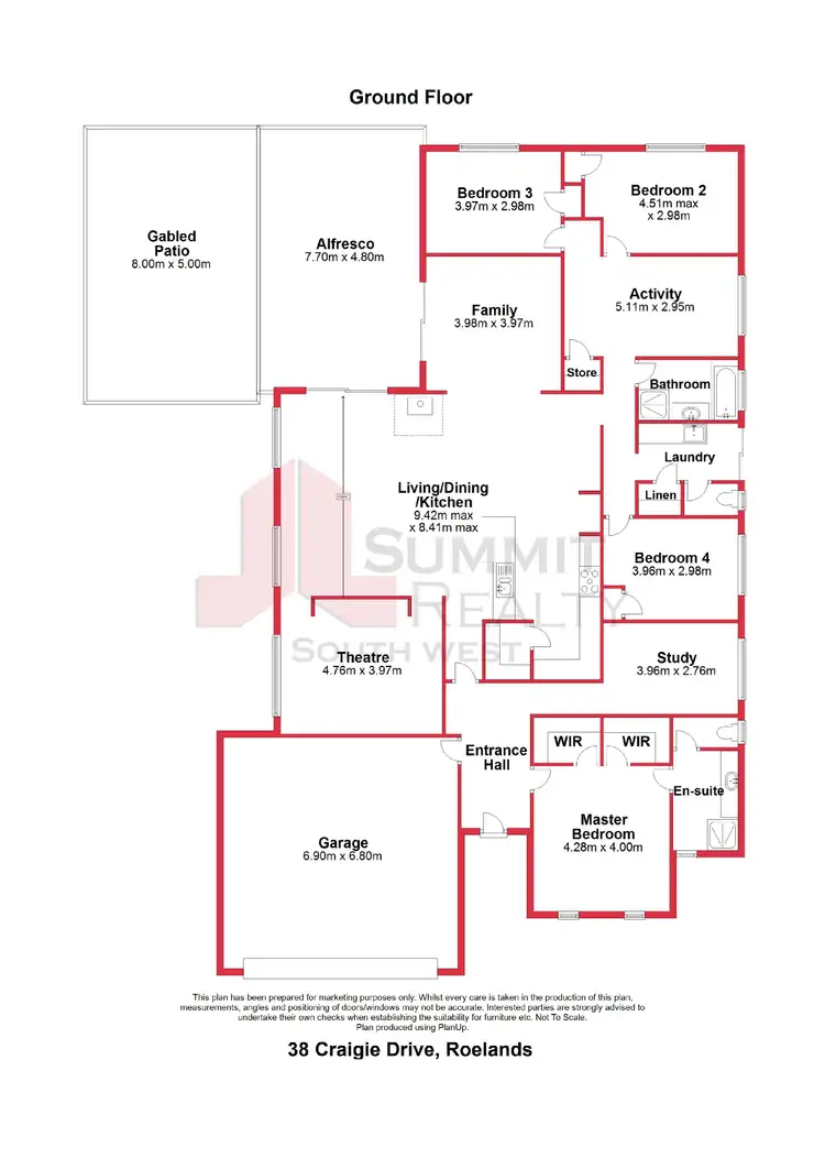 Floorplan of Homely house listing, 38 Craigie Drive, Roelands WA 6226