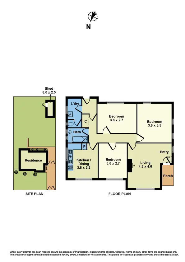 Floorplan of Homely house listing, 9 Vine Street, Braybrook VIC 3019
