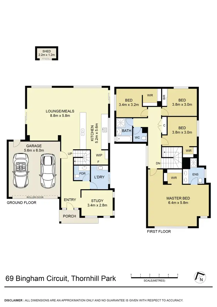 Floorplan of Homely house listing, 69 Bingham Circuit, Thornhill Park VIC 3335