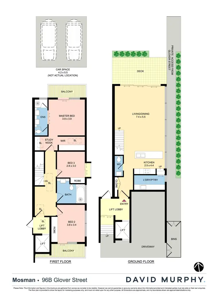 Floorplan of Homely apartment listing, 96B Glover Street, Mosman NSW 2088
