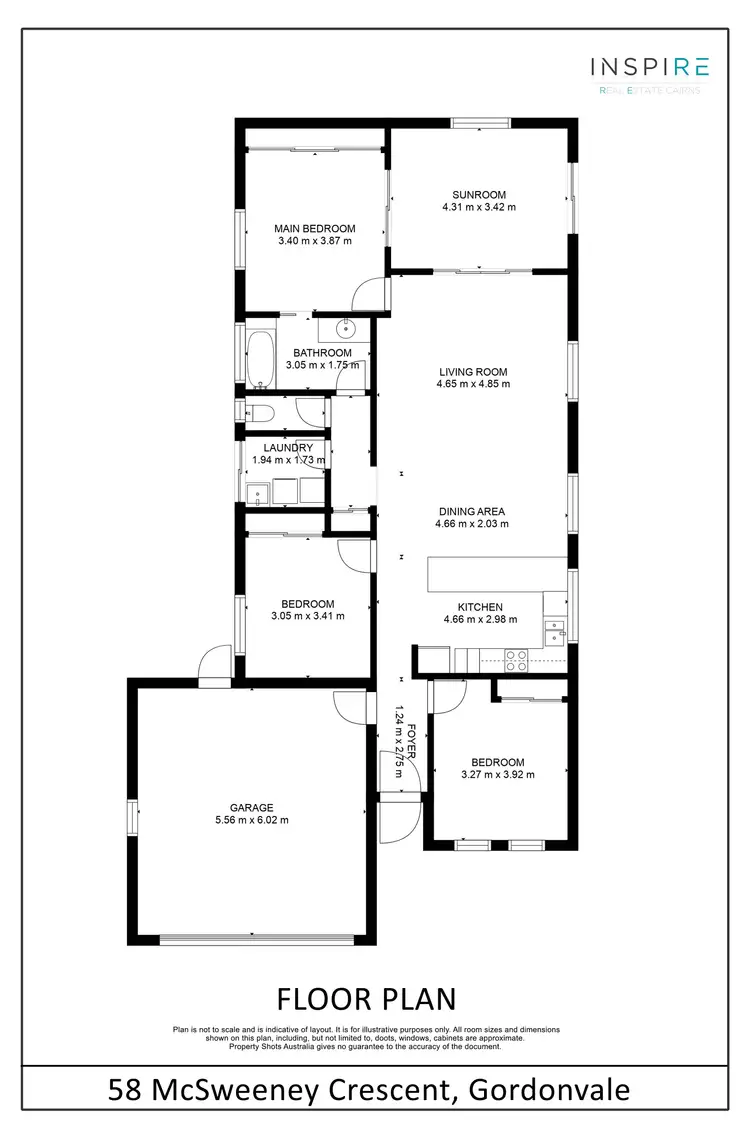 Floorplan of Homely house listing, 58 McSweeney Crescent, Gordonvale QLD 4865