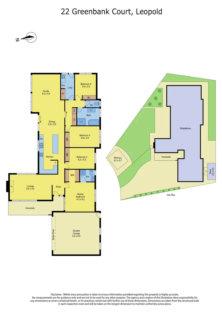 Floorplan of Homely house listing, 22 Greenbank Court, Leopold VIC 3224