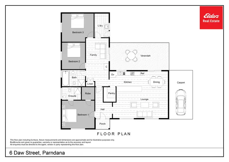 Floorplan of Homely house listing, 6 Daw Street, Parndana SA 5220