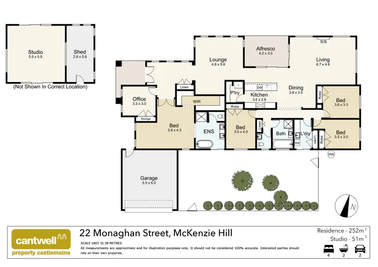 Floorplan of Homely house listing, 22 Monaghan Street, Mckenzie Hill VIC 3451