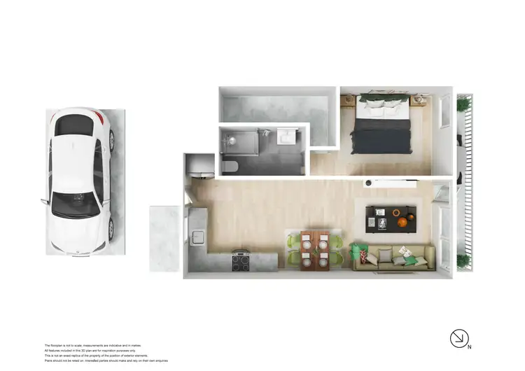 Floorplan of Homely apartment listing, 6A Napier Street, South Melbourne VIC 3205