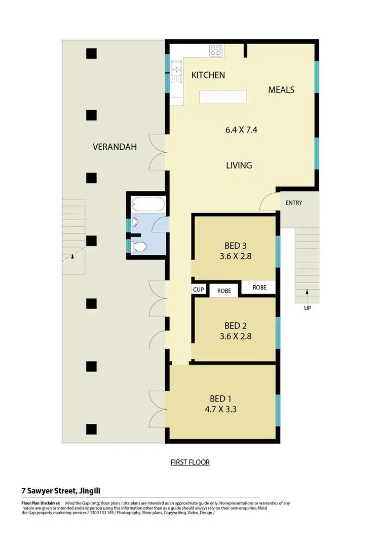 Floorplan of Homely house listing, 7 Sawyer Street, Jingili NT 810