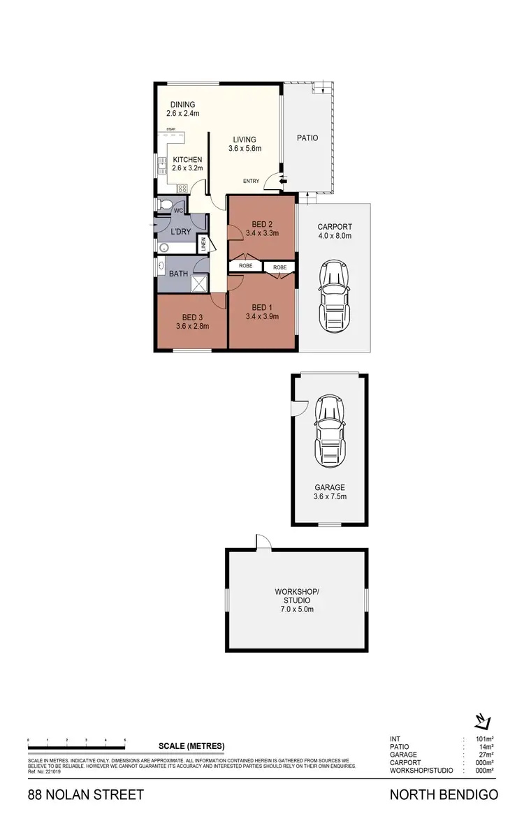 Floorplan of Homely house listing, 88 Nolan Street, North Bendigo VIC 3550