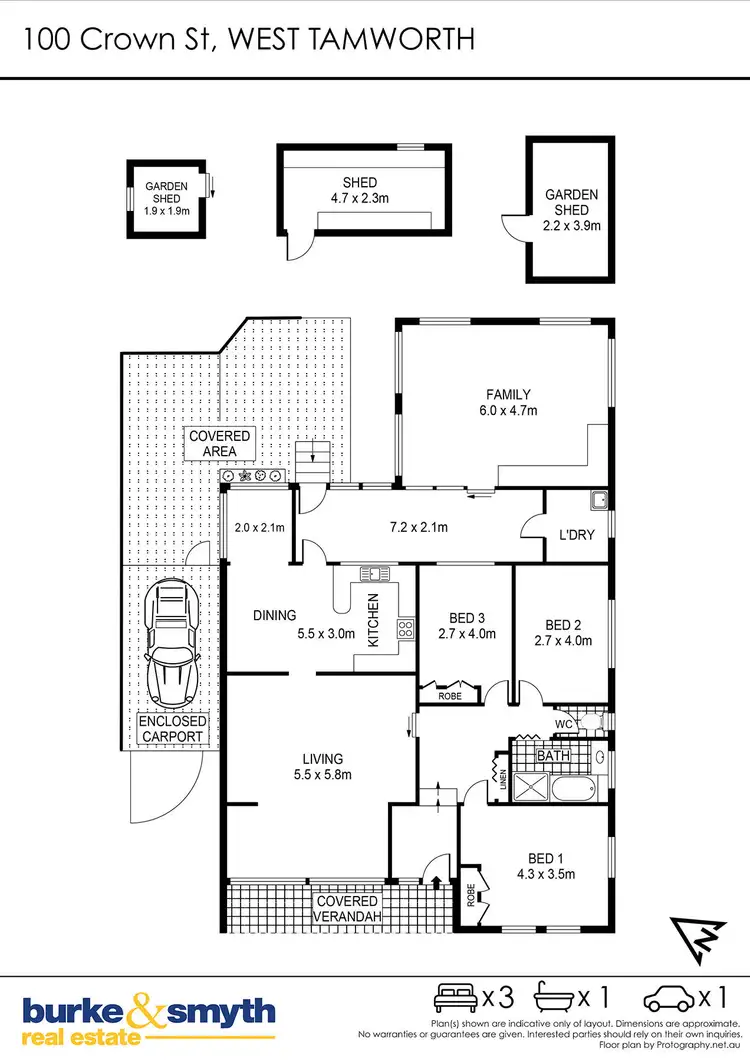 Floorplan of Homely house listing, 100 Crown Street, Tamworth NSW 2340