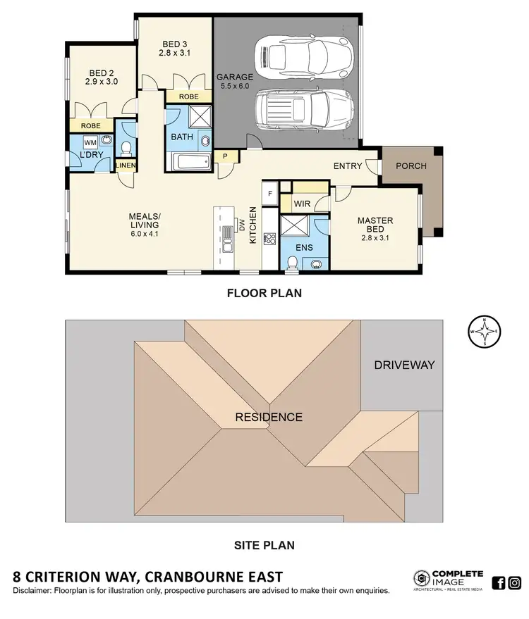 Floorplan of Homely house listing, 8 Criterion Way, Cranbourne East VIC 3977