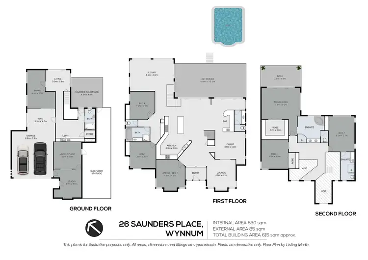 Floorplan of Homely house listing, 26 Saunders Place, Wynnum QLD 4178