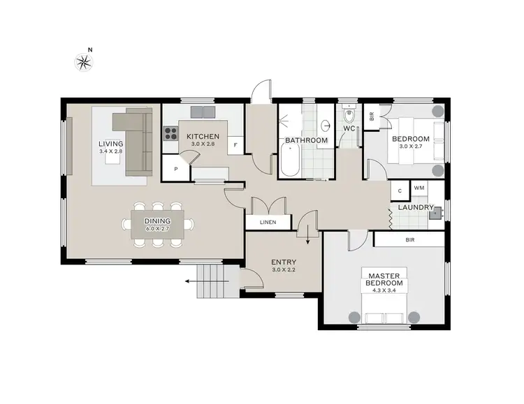 Floorplan of Homely house listing, 1/23 Bennett Street, South Launceston TAS 7249