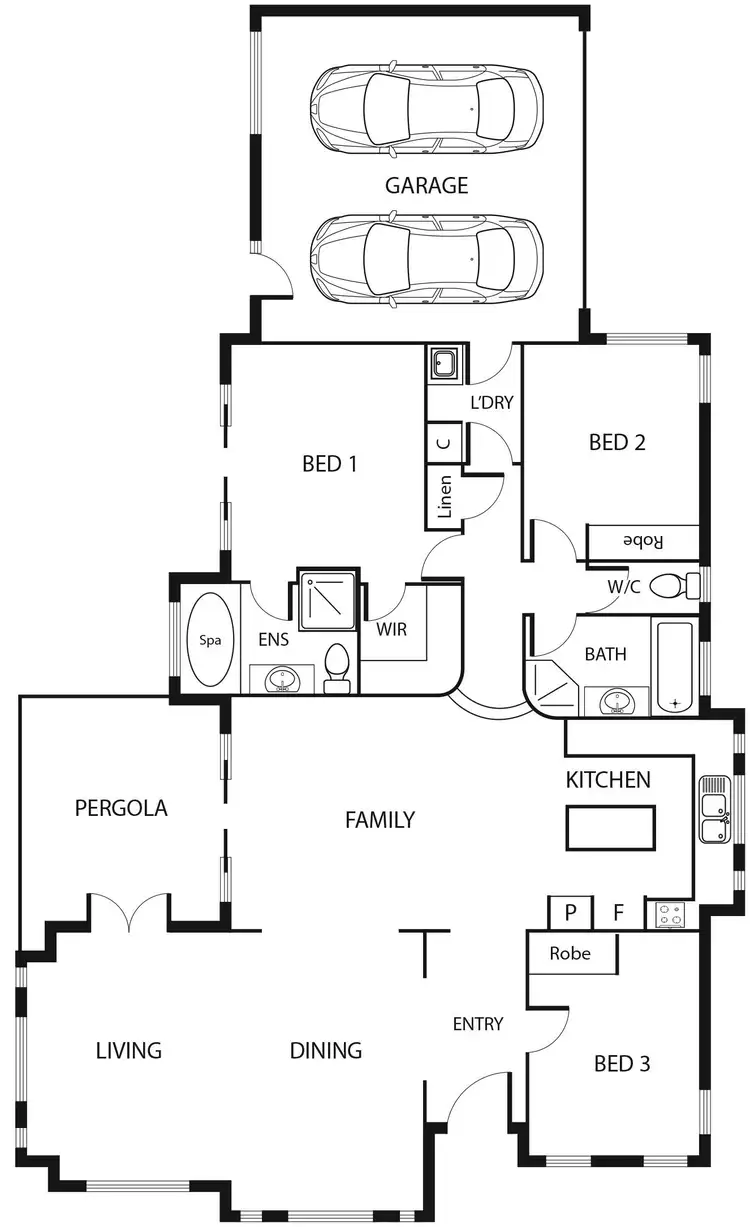 Floorplan of Homely semi-detached listing, 62A Ebden Street, Ainslie ACT 2602