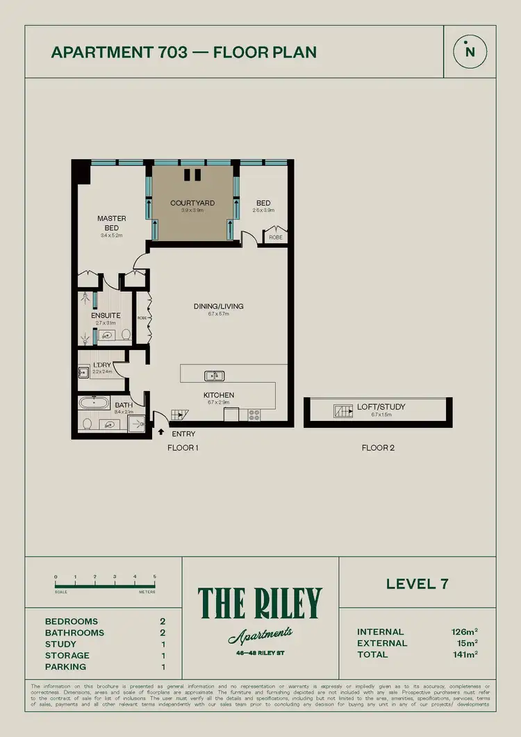 Floorplan of Homely apartment listing, 703/46-48 Riley Street, Woolloomooloo NSW 2011