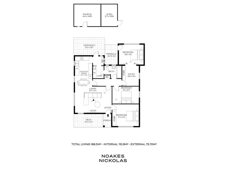 Floorplan of Homely house listing, 99 Reserve Parade, Findon SA 5023