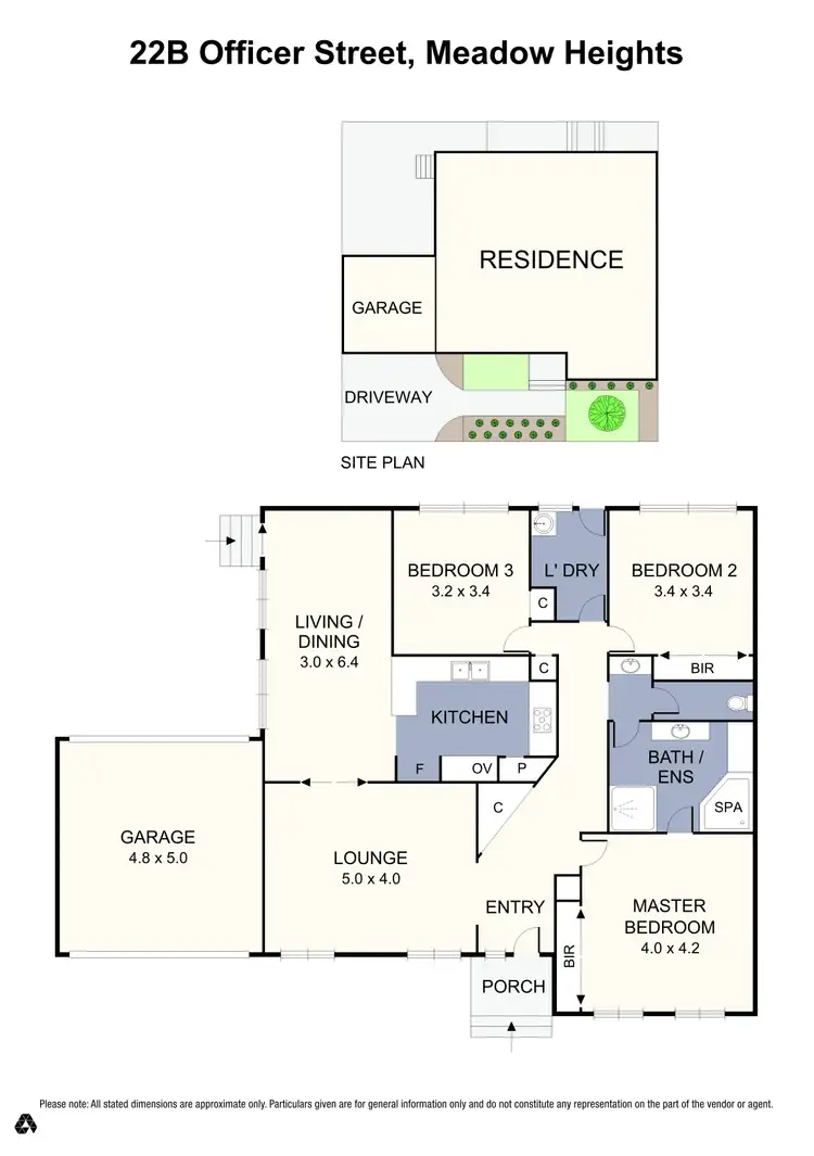 Floorplan of Homely house listing, 22B Officer Street, Meadow Heights VIC 3048