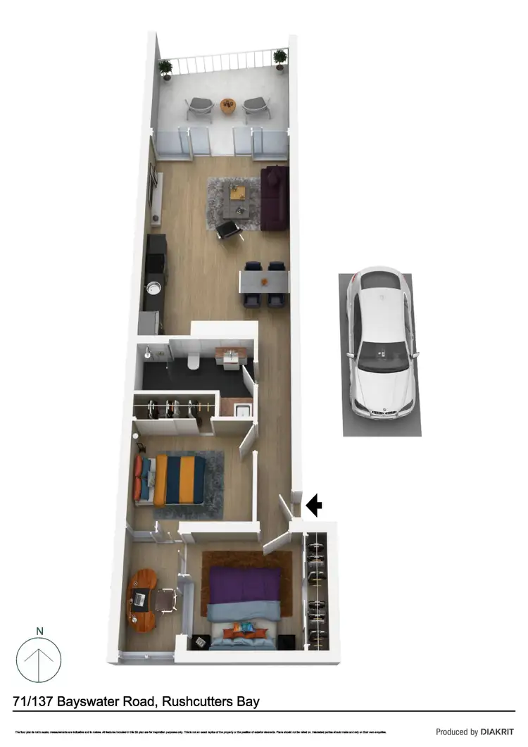 Floorplan of Homely apartment listing, 71/141 Bayswater Road, Rushcutters Bay NSW 2011